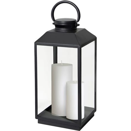 KS Verlichting Newport Windlicht Zwart Medium