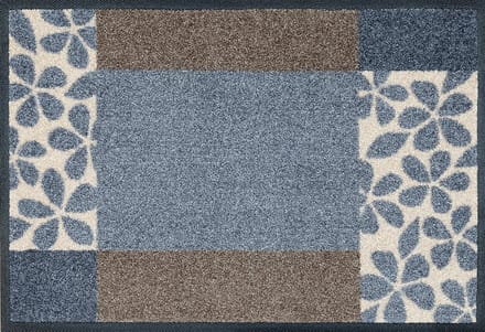 Kleen-Tex Deurmat Wash&Dry Florita Grey - 40 x 60cm