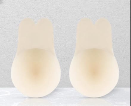 Strapless Plak Beha - Zelfklevende Siliconen BH - Nude - L
