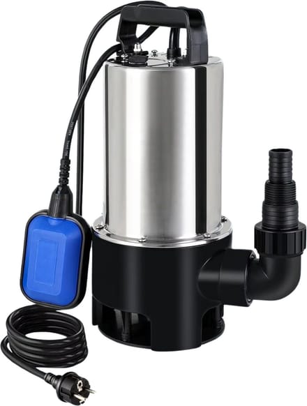 Dompelpomp - Waterpomp Vuil water - Elektrisch Tuinpomp met 16.500 L/u 1100 W vermogen