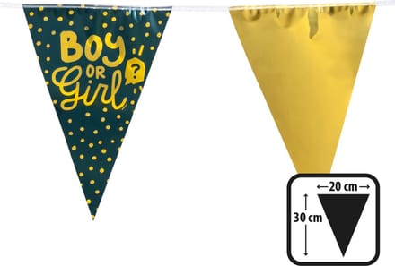 Goedkope gender reveal vlaggenlijn.