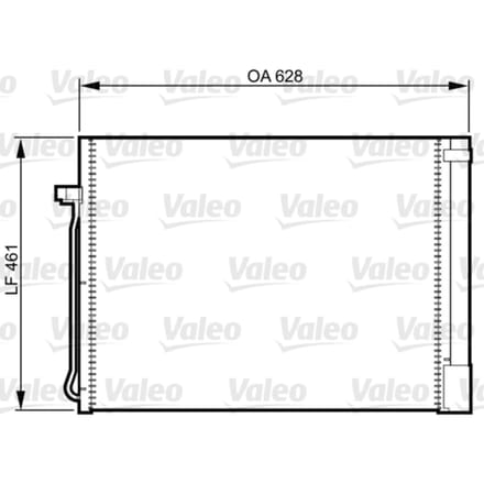 Condensator, airconditioning VALEO 814367