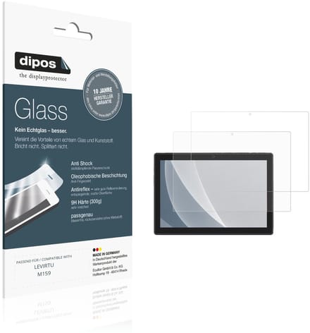 dipos – 2x Matte Pantserfolie geschikt voor LEVIRTU M159 | 9H Screenprotector