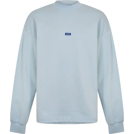 Hugo Heren-sweatshirt van katoen met ruime pasvorm (Blauw)