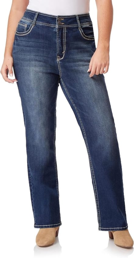 Dames Bootcut Jeans Taille Middenhoog - Curvy Pasvorm & Insta Stretch Denim