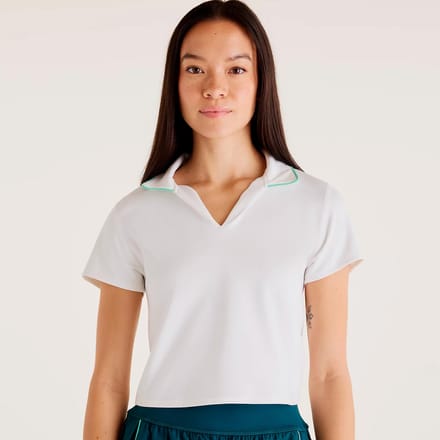 New Balance Tournament T-shirt Dames-wit, groen