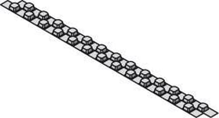 Uponor Tecto koppelstrook 1350x100mm lengte=1400mm, prijs=per lengte zwart