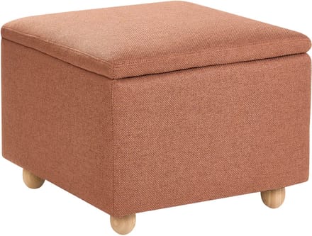 FERNDALE - Poef met opbergruimte - Goudbruin - Polyester