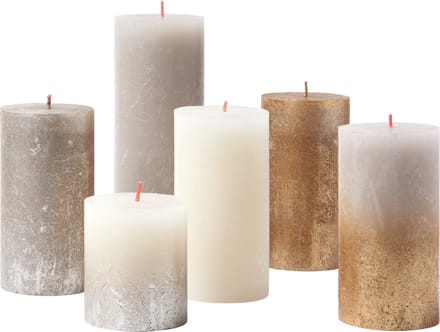 Bolsius - Rustieke Kaarsen Set - New Sparkle