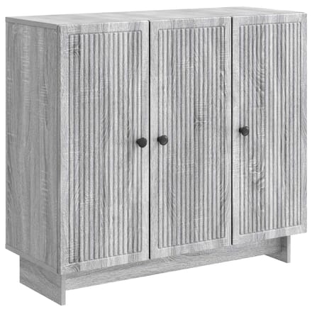 vidaXL - Dressoir - Grijs - sonoma - 89 - x - 34,5 - x - 80 - cm - Bewerkt - hout