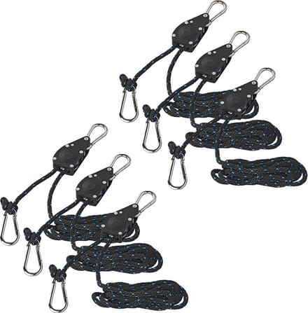 Pro Plus Takel met ratel en touw - set van 6x stuks - 136kg