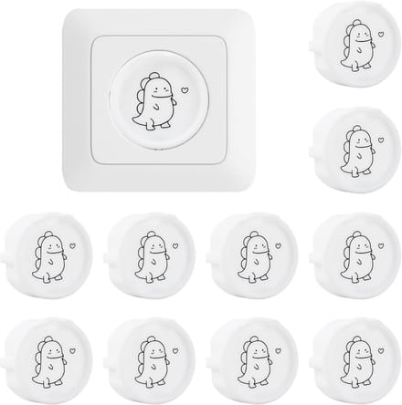 SolidKeus - Set van 10 Witte Stopcontact Covers voor Kindveiligheid