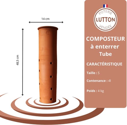Franse Compostpot van terracotta – natuurlijke voeding direct in de tuingrond S