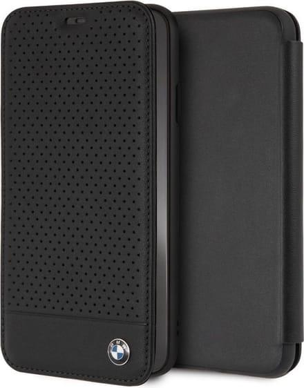 iPhone Xs Max hoesje - BMW - Zwart - Leer