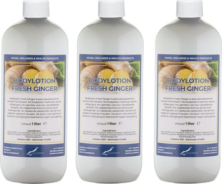 Bodylotion Fresh Ginger 1 Liter - set van 3 stuks