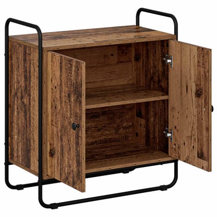 vidaXL - Dressoir - Oud - hout - 68 - x - 35 - x - 75 - cm - Bewerkt - hout