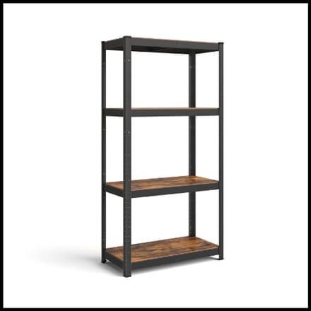 Opbergplank - Kelder- en Garageplank - Verstelbare Planken - Hoog Draagvermogen - Stalen Frame