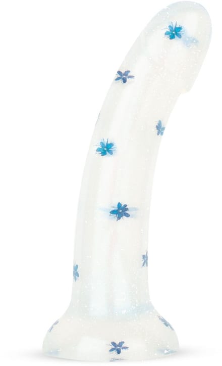 Dildo Collection Blossom Bliss Dildo – Blauw Glitterdesign 19 cm