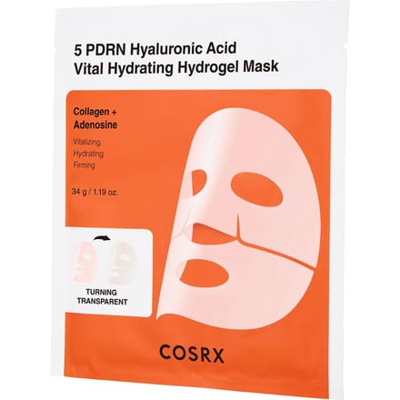 [COSRX] 5 PDRN Acide Hyaluronique Vital Hydratant Masque Hydrogel 34g*3EA white