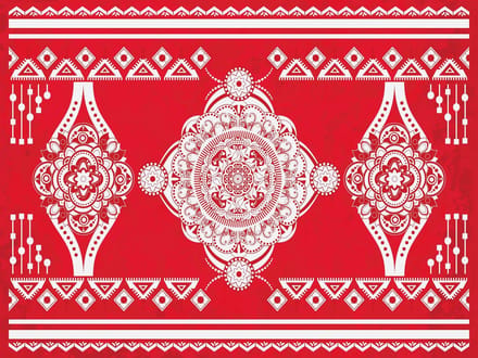Vinyl | vinyl | vloerkleed | Lighthouse red | 95x95 cm
