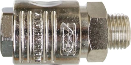 CriKo universele snelkoppeling voor compressor - Euro- en Orionkoppeling - 3/8" buitendraad - Max 16 bar