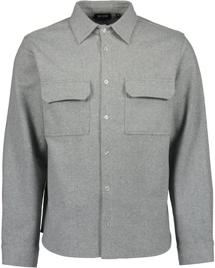 Blue Seven - Blouse 390534 grijs borstzakken LM overblouse - maat M