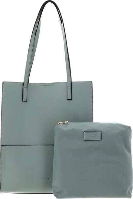 SEIDENFELT MANUFAKTUR Nees Shopper Icy Heaven / Gold Mintgroen