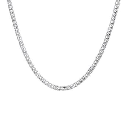 YO&NO Heren Ketting - 3,0 mm -  60 cm - Gourmet - Zilver 925