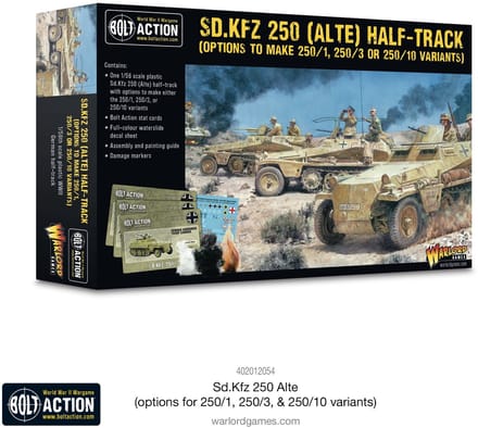 Sd.Kfz 250 (Alte) Half-Track (250/1, 250/3 or 250/10 variants)
