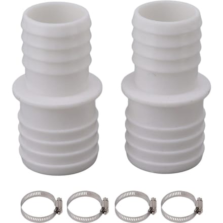 32mm Slangkoppeling Zwembadslangadapter met Slangklem Slangadapter Vervanging voor Pangea Tech white