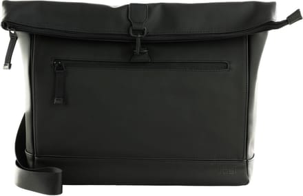 JOST Schoudertas met laptopvak Hamar Shoulder Bag Courier Black Zwart