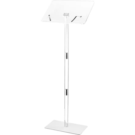 Podiumstandaard 43 inch Acryl Lessenaar Verstelbare Hoeken met Metalen Basis
