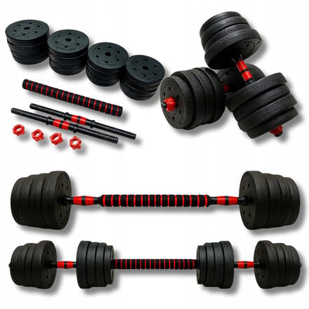 Verstelbare Halsterset 30kg met Barbell Functie - Ideaal voor Thuis