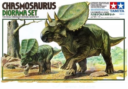 Tamiya Modelbouwpakket Diorama - 60101 Chasmosaurus - Diorama Set Series No.1 Plastic - 1:35 - Modelbouw