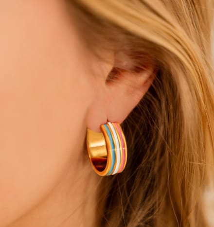 Oorringen 'Candy' | Stainless Steel Goud
