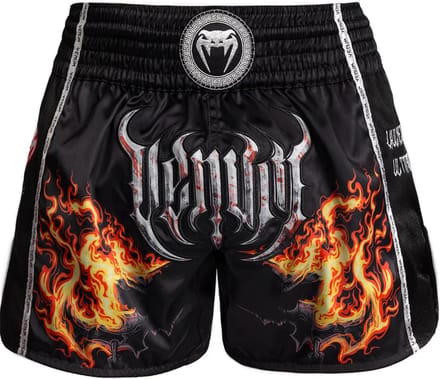 Venum Gladiator 5.0 Muay Thai Shorts Zwart Neon Oranje - S