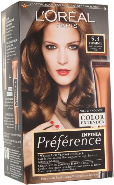 L'Oréal Paris Préférence Licht Goudbruin 5.3 - Permanente Haarkleuring