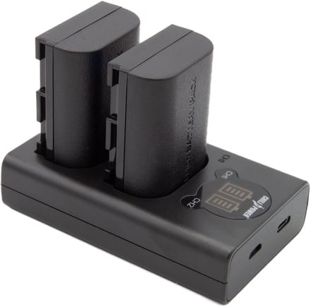 ChiliPower LP-E6NH USB Duo Kit geschikt voor Canon - Camera accu set, 2 accu's en dubbellader