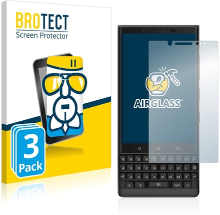 Screenprotector 3 Stuks voor BlackBerry Key2 Beschermglas transparant