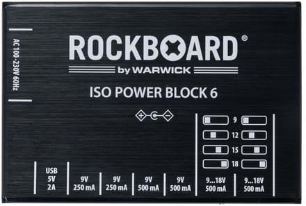 Rockboard ISO Power Block 6 IEC - Voedingseenheid voor effect-units