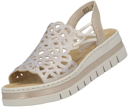 Sandalen met sleehak Rieker -