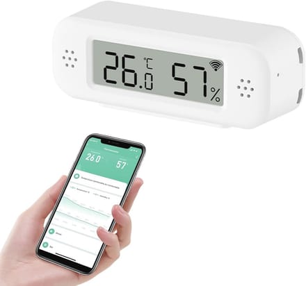 Digitale Hygrometer en Thermometer met Wifi en Alarm voor Binnen