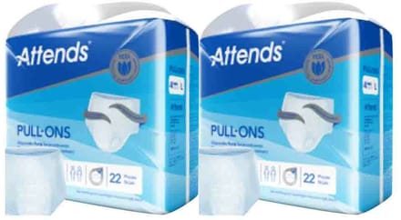 Attends Pull-Ons 4L - 2 x 22 stuks - Voordeelverpakking