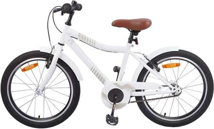 Kinderfiets - Fiets voor kids - Buitenavontuur - Verstelbare handvatten - 18 inch - Wit
