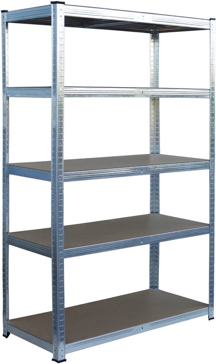 Stellingkast - 200x100x60 cm - 875 kg - metaal - zilver
