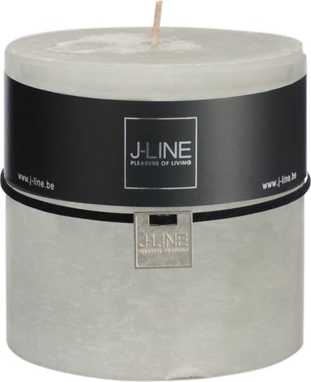 J-Line cilinderkaars - poedergroen - 64U - 6 stuks