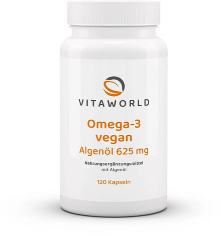 Vitaworld omega 3 veganistische algenolie 120 capsules