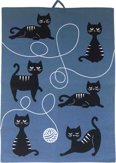 katten familie Theedoek - Pluto Design