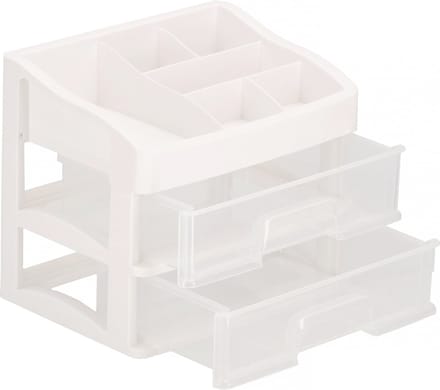 Springos Organizer - Organizer Bakjes - Cosmetica Organizer - Wit / Transparant