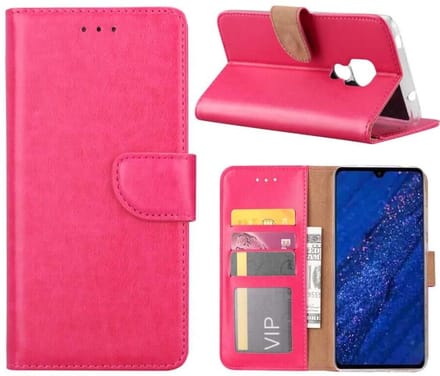 Bookcase Geschikt voor: Huawei Mate 20 Pro - Roze - portemonnee hoesje